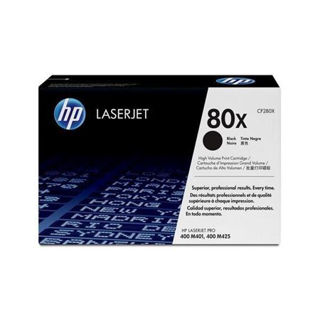 Picture of HP 80X High Yield Black Original LaserJet Toner Cartridge 6,900 pages