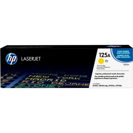 Picture of HP 125A Yellow Original LaserJet Toner Cartridge 1,400 pages