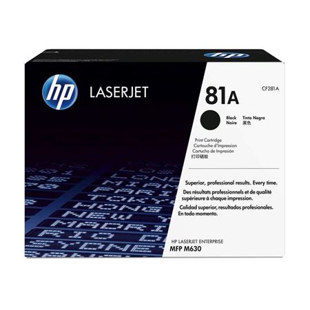 Picture of HP 81A Black Original LaserJet Toner Cartridge 10,500 pages