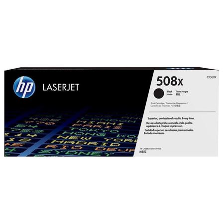 Picture of HP 508X High Yield Black Original LaserJet Toner Cartridge 12,500 pages