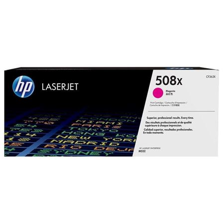Picture of HP 508X High Yield Magenta Original LaserJet Toner Cartridge 9,500 pages