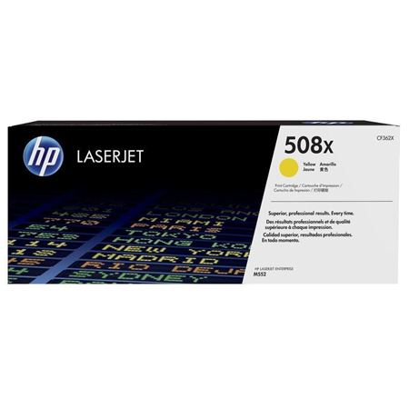 Picture of HP 508X High Yield Yellow Original LaserJet Toner Cartridge 9,500 pages