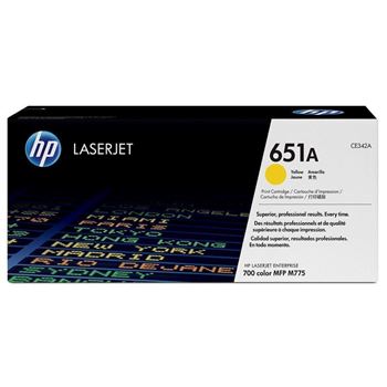 Picture of HP 651A Yellow Original LaserJet Toner Cartridge 16,000 pages