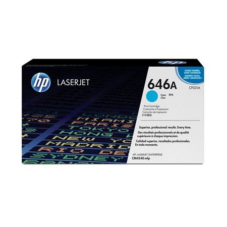 Picture of HP 646A Cyan Original LaserJet Toner Cartridge 12,500 pages