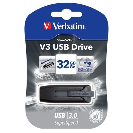 Picture of Verbatim 32GB V3 Store 'n' Go USB 3.0 - Grey