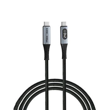 Picture of Verbatim Sync & Charge Cable USB-C to USB-C 240W 40Gbps Display 120cm
