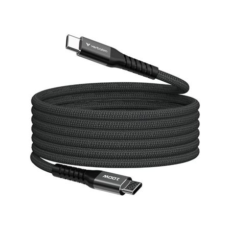 Picture of Verbatim Sync & Charge Cable USB-C to USB-C 100W Magnetic 120cm - Black