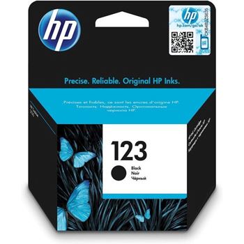 Picture of HP 123 Black Original Ink Cartridge ~120 pages