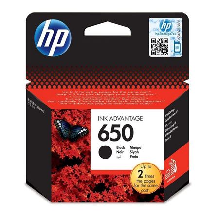Picture of HP 650 Black Original Ink Cartridge