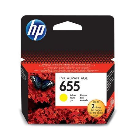 Picture of HP 655 Yellow Original Ink Advantage Cartridge ~600 pages