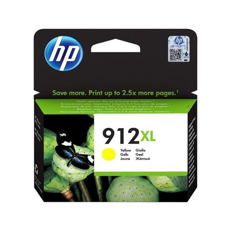 Picture of HP 912XL High Yield Yellow Original Ink Cartridge, 700 pages