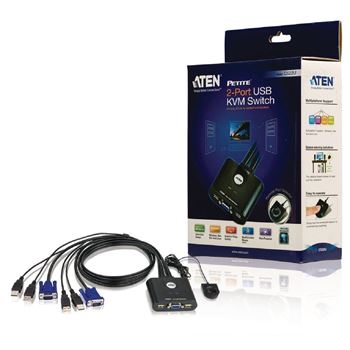 Picture of ATEN CS22U 2-Port USB VGA Cable-Built-in KVM