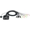 Picture of ATEN CS52DP 2-Port USB-C DisplayPort Hybrid Cable KVM Switch