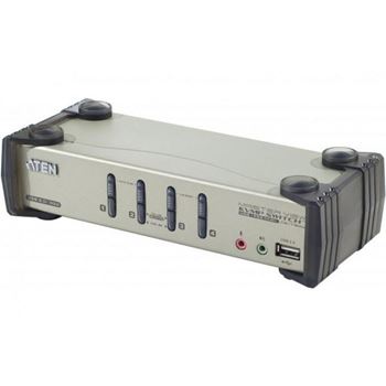 Picture of ATEN CS1734B 4-Port PS/2-USB VGA KVMP Switch with Audio Support, Cables Included W/OSD/