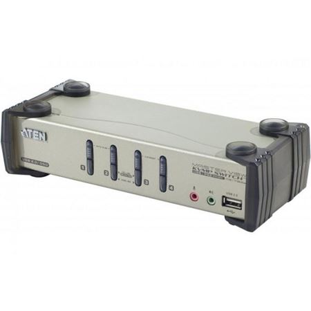 Picture of ATEN CS1734B 4-Port PS/2-USB VGA KVMP Switch with Audio Support, Cables Included W/OSD/