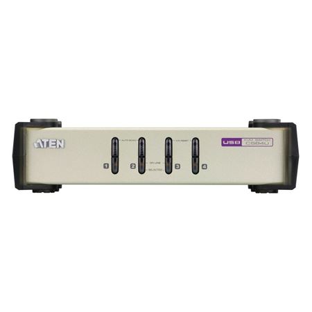 Picture of ATEN CS84U 4-Port USB/PS2 VGA KVM with 4 Cables