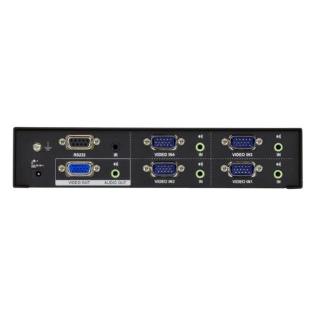Picture of ATEN VS0401 4-Port VGA/Audio Switch with RS232