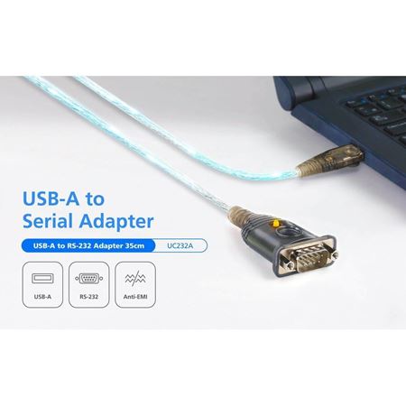 Picture of ATEN UC232A USB to Serial (DB9) Adapter 35cm
