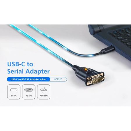 Picture of ATEN UC232C USB-C to RS-232 Adapter