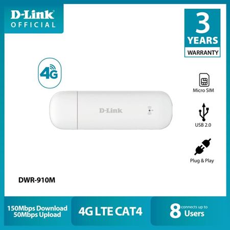 Picture of D-Link DWR-910M 4G LTE USB Wi-Fi Modem/Router