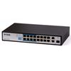 Picture of D-Link DGS-F1016P 16-Port Gigabit PoE Unmanaged Switch with 2 SFP