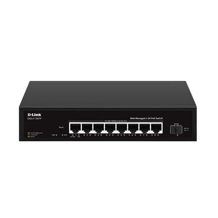 Picture of D-Link DMS-F109TP 8-Port 2.5G PoE Unmanaged Switch with 10G Uplink