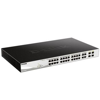 Picture of D-Link DGS-F1210-26PS-E 24-Port Gigabit Long Range PoE Smart Switch with 2 SFP