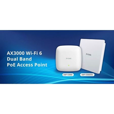 Picture of D-Link DAP-X3060 AX3000 Wi-Fi 6 PoE Access Point