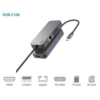 Picture of D-Link DUB-C108 8-in-1 USB-C Hub