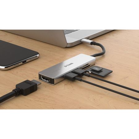 Picture of D-Link DUB-M530 5-in-1 USB-C Hub with HDMI and Card Reader