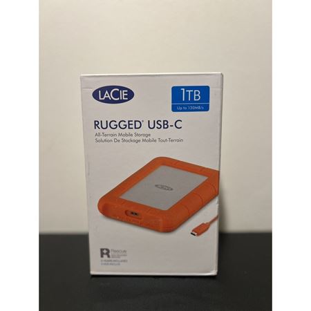 Picture of LaCie Rugged 1TB USB-C Portable Hard Drive