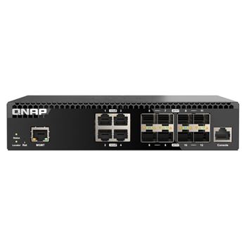 Picture of QNAP QSW-M3212R-8S4T 12-Port 10GbE Managed Switch (8x SFP+, 4x RJ45)