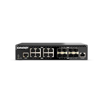 Picture of QNAP QSW-M3216R-8S8T 16-Port 10GbE Managed Switch (8x SFP+, 8x RJ45)
