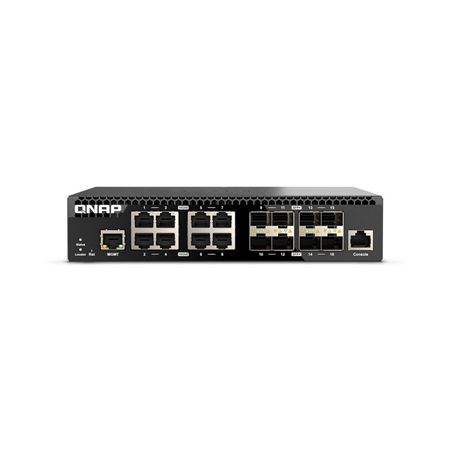 Picture of QNAP QSW-M3216R-8S8T 16-Port 10GbE Managed Switch (8x SFP+, 8x RJ45)