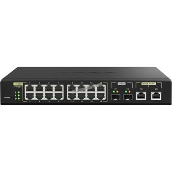 Picture of QNAP QSW-M2116P-2T2S 20-Port PoE+ Web Managed Switch (16x 2.5GbE PoE, 2x 10GbE, 2x SFP+)