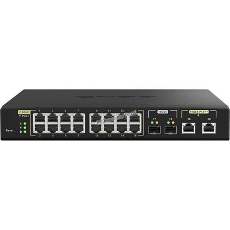 Picture of QNAP QSW-M2116P-2T2S 20-Port PoE+ Web Managed Switch (16x 2.5GbE PoE, 2x 10GbE, 2x SFP+)