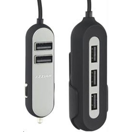 Picture of Whizzy Black 5 Port USB Family Car Charger