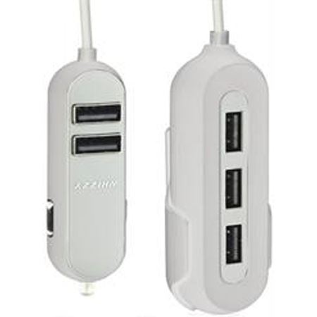 Picture of Whizzy White 5 Port USB Family Car Charger