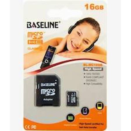 Picture of Baseline 16GB MicroSDHC CL10 Memory Card