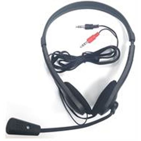 Picture of UniQue Stereo Headphones with Flexible Microphone Black