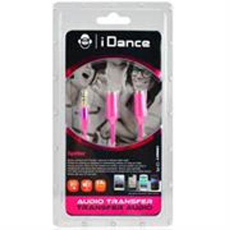 Picture of iDance Pink Connect C2 3.5mm 1 to 2 Splitter