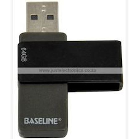 Picture of Baseline 64GB USB 2.0 Swivel Memory Stick