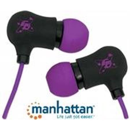 Picture of Manhattan Black-Purple Sound Science Nova Sweatproof Earphones