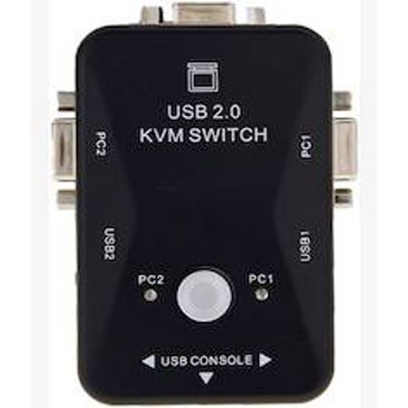 Picture of UniQue KVM 2 Port VGA USB 2.0 Manual Switch