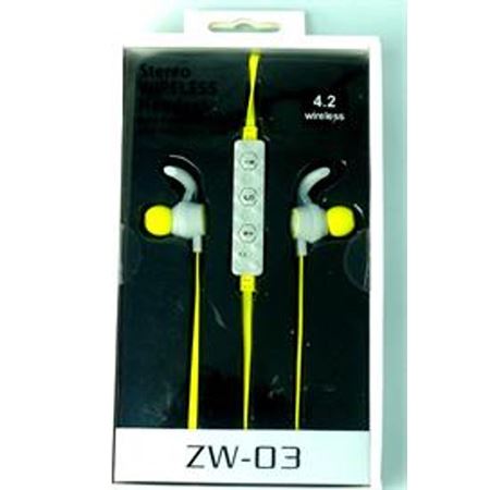 Picture of Geeko Wireless Bluetooth Earphones Yellow