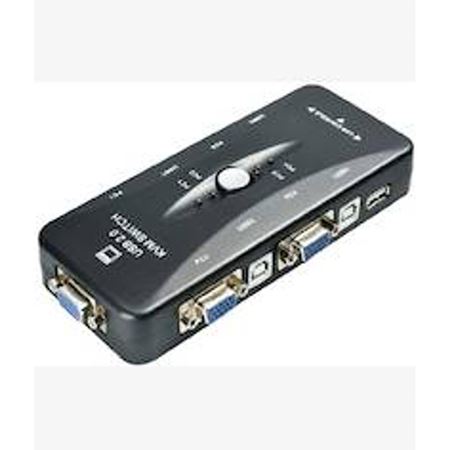 Picture of UniQue VGA 4 Port Manual USB2.0 KVM Switch
