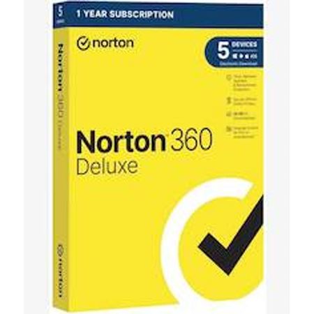 Picture of Norton 360 Deluxe 5-Device Annual License