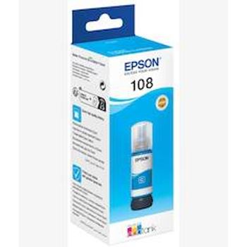 Picture of Epson 108 EcoTank 70Ml Ink Cyan Bottle