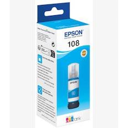 Picture of Epson 108 EcoTank 70Ml Ink Cyan Bottle