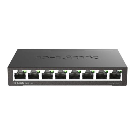 Picture of D-Link DGS-108 8-Port Gigabit Unmanaged Switch (Metal)